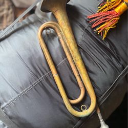 Vintage Brass Bugle Instrument