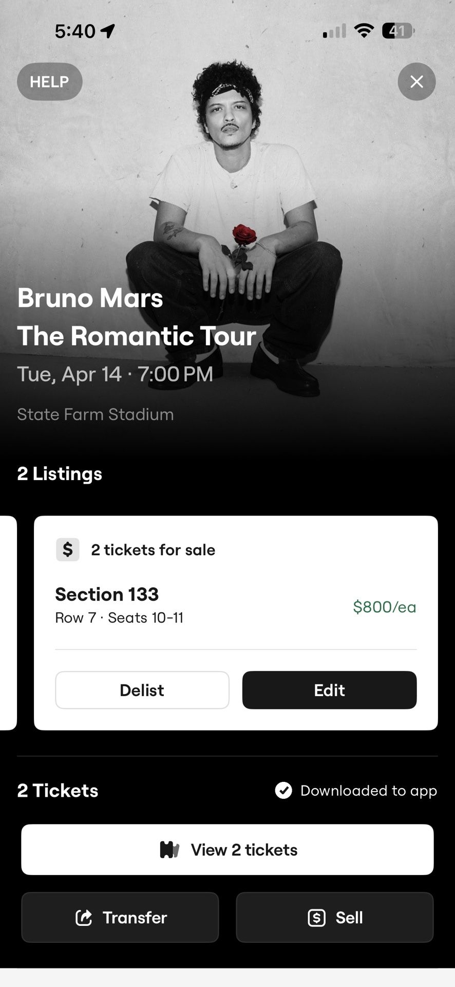 BRUNO MARS TICKETS