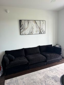 Black Modular Sectional Sofa