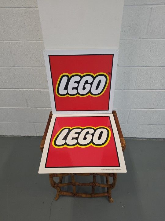 LEGO Store Display Sign & Counter Mat Set 16x16 Official 2017 Retail Fixture