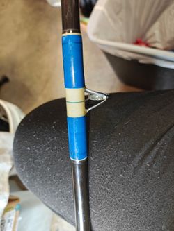 Jig stick Calstar 8ft  6480H custom wrapped 25-60 line