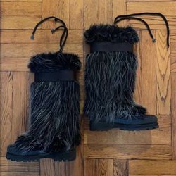 Chanel Fantasy Fur Boots Size 9 1/2