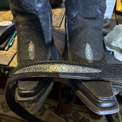 Stingray Boots And Matching Belt Cuadra 