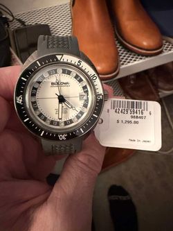 Bulova Oceanographer GMT Devil Diver Automatic Snorkel Full Lume Dial Divers Watch Wristwatch
