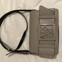 Grey Armani Exchange Crossbody Purse