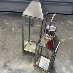 2PC SILVER LANTERNS