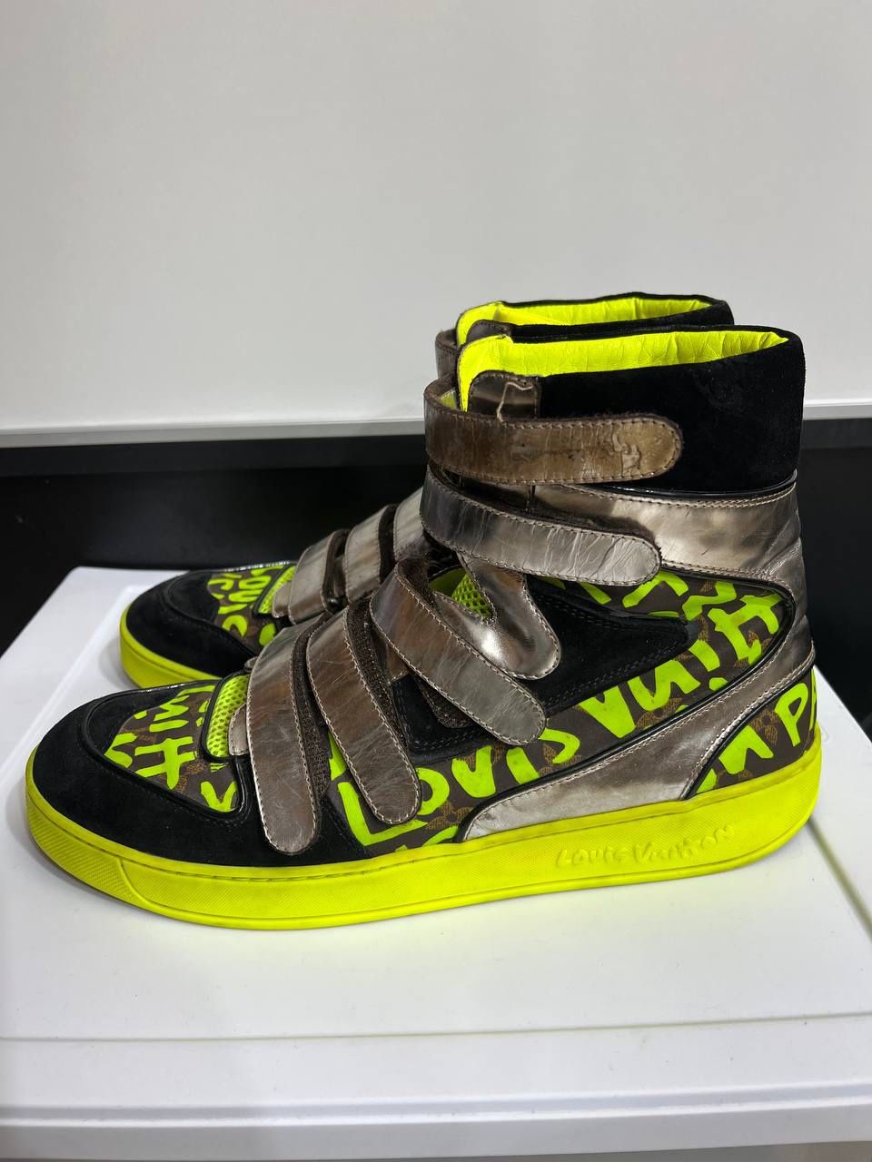 Louis Vuitton Stephen Sprouse GRAFFITI SNEAKERS High top Size 10