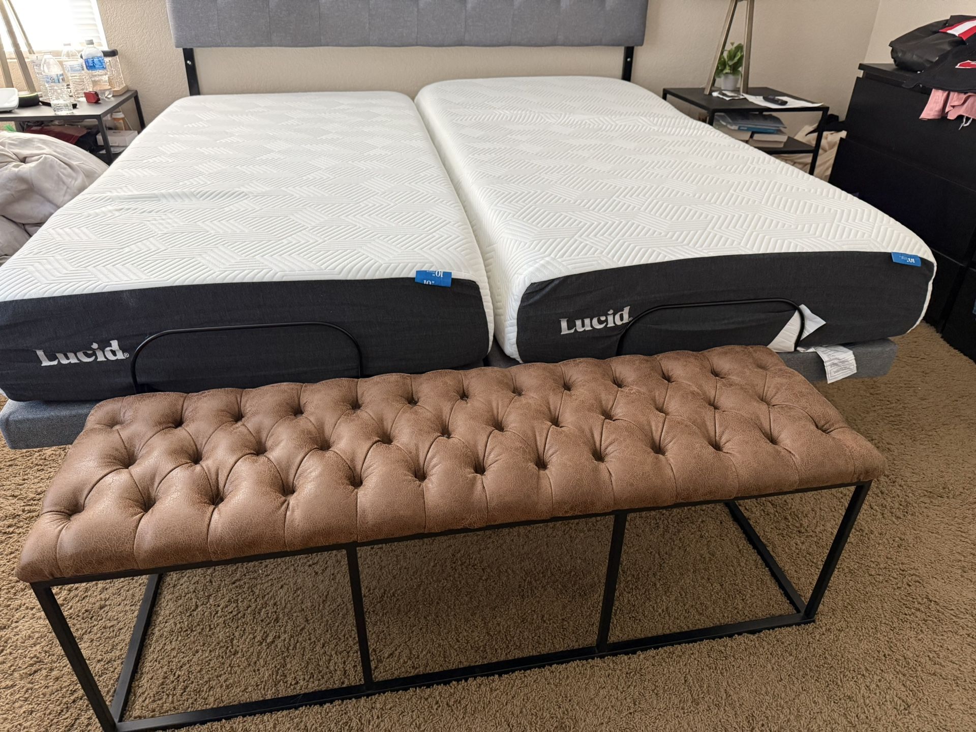 Lucid 10” Mattress Twin XL’s For Split King Bed