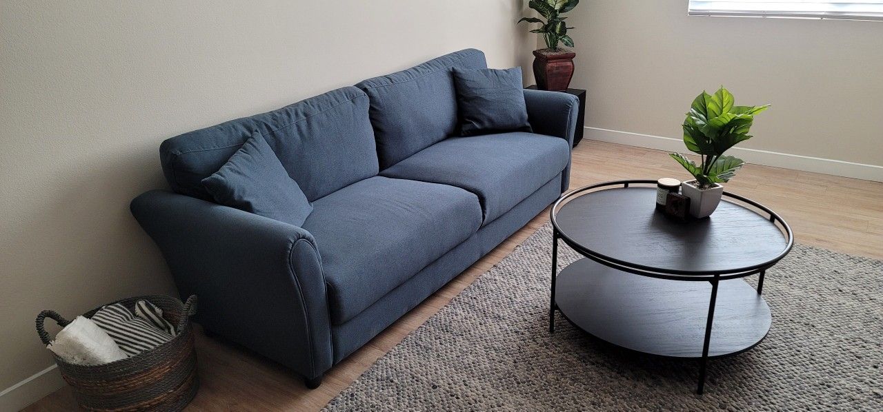 Dark Blue Couch $100 OBO