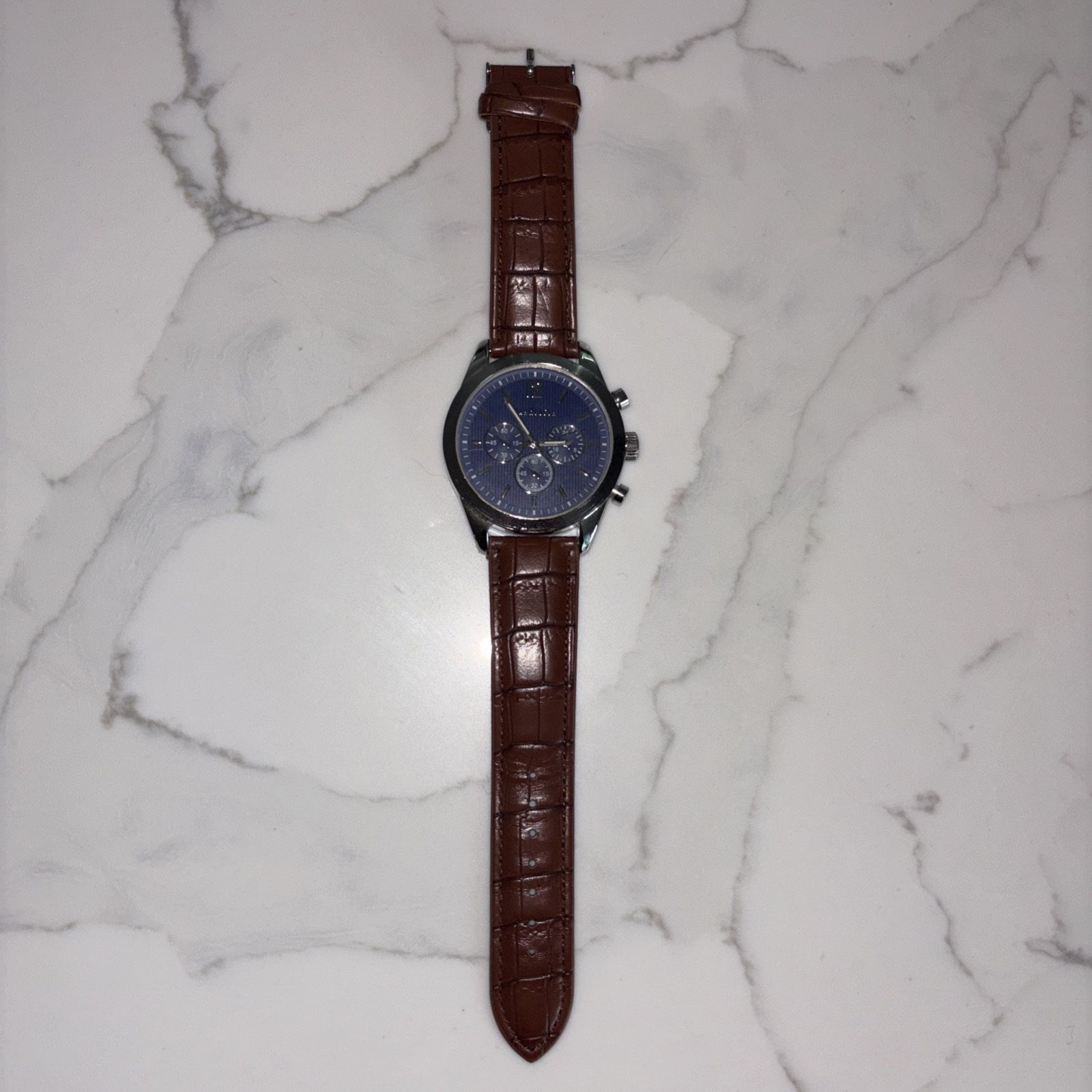 Blue Van Heusen Leather Watch