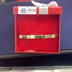 Hugs And Kisses Bracelet [14K SOLID GOLD]