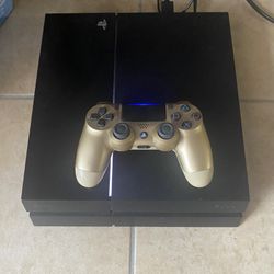 PlayStation 4 with controller 