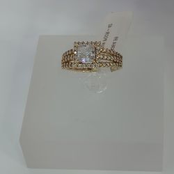 Princess Cut CZ Ring 