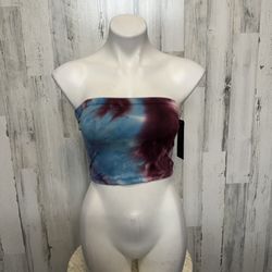 Blue And Purple Crop Top 