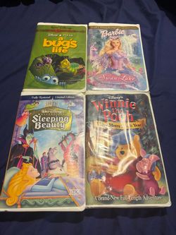 Lot of 4 Children's VHS Tapes