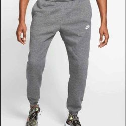 NWT NIKE Men's Club Fleece Medium Jogger Sweatpants Gray