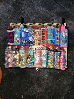 Hand decorated lighters for sale