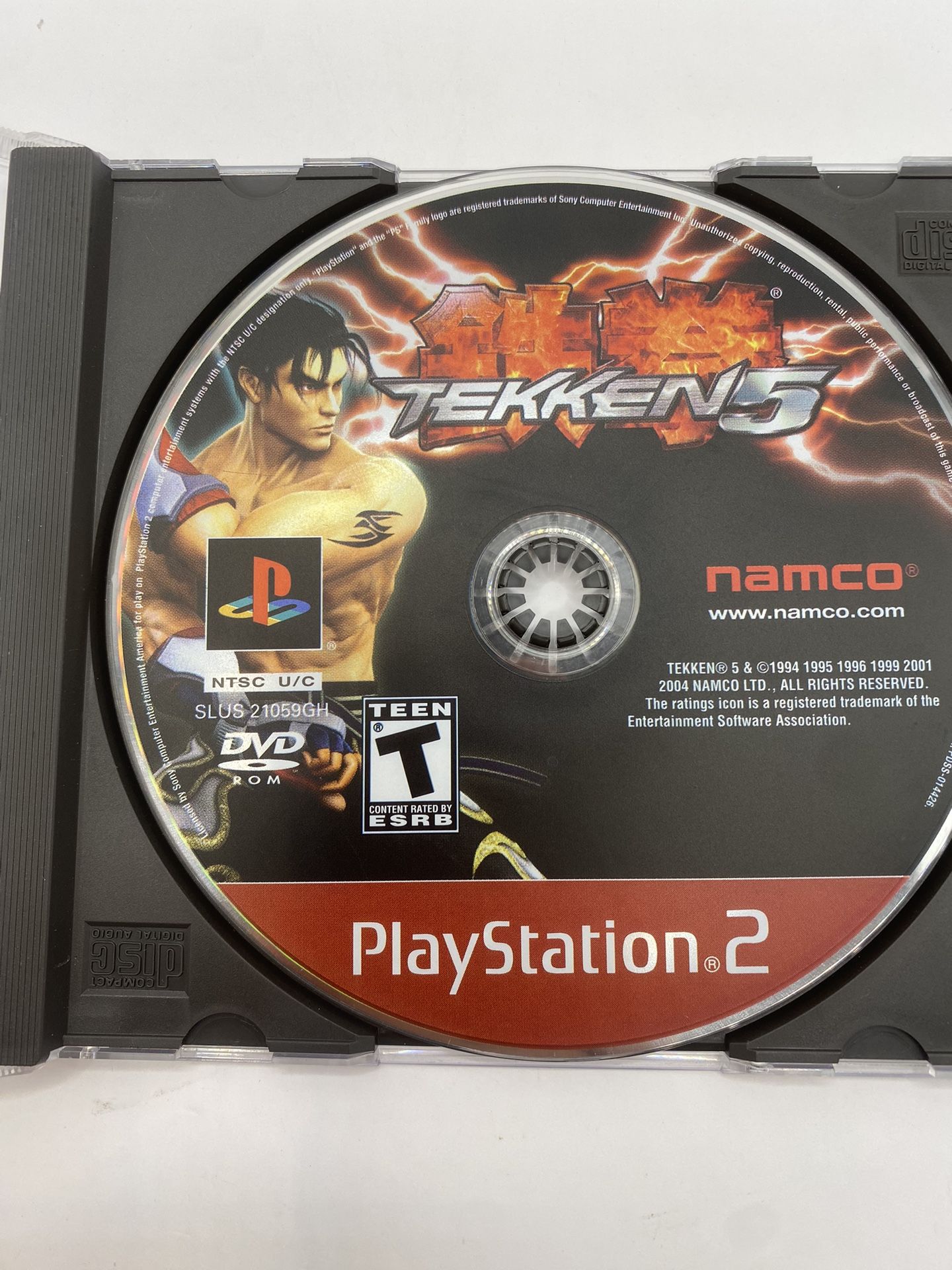 TESTED - Tekken 5 PlayStation 2 PS2, Game Disc Only Authentic 