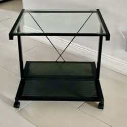 Office Table Size 24”x 20”x 23”H Like New With Wheels 