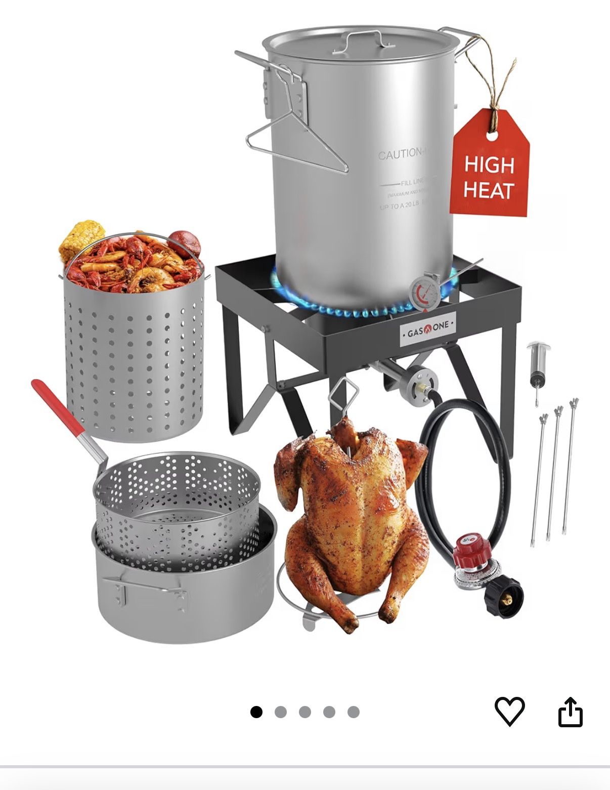 Turkey fryer With Attachments