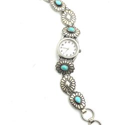Vntg. Carolyn Pollack Sterling Bracelet Watch
