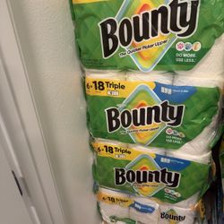 Bounty paper towels Triple rolls 6 packs 