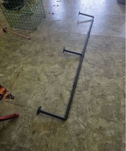 Used wall garment rack, just over 5 feet long, $20