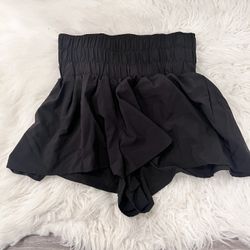 Black mini skirt