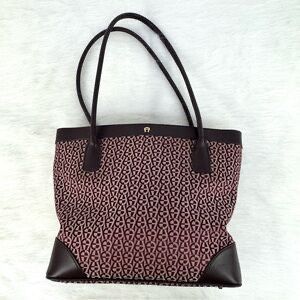 Etienne Aigner Monogram Canvas Tote β Elegant & Durable π MSRP: $165 | Yours for only $30!