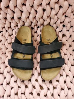 Birkenstock UJI Nubuck-Suede Leather Black Color 37 Women 6 Men 4 NEW