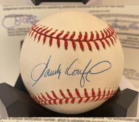 Sandy Koufax Signed MLB Baseball