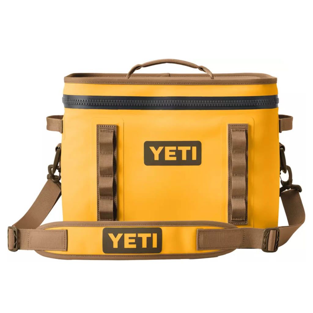 Yeti Yellow (retired Color) Hopper Flip 18 Soft Cooler  With 2 2LB Yeti Ice Packs 