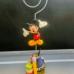 Vtg DISNEY Ceramic NOTE HOLDER MICKEY MOUSE RARE