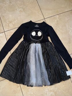 Jack Skellington Girl dress  size 4-5 years