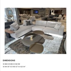 Luxury Sectional Sofa – Anima Domus “My Taos” – $14,000 Retail