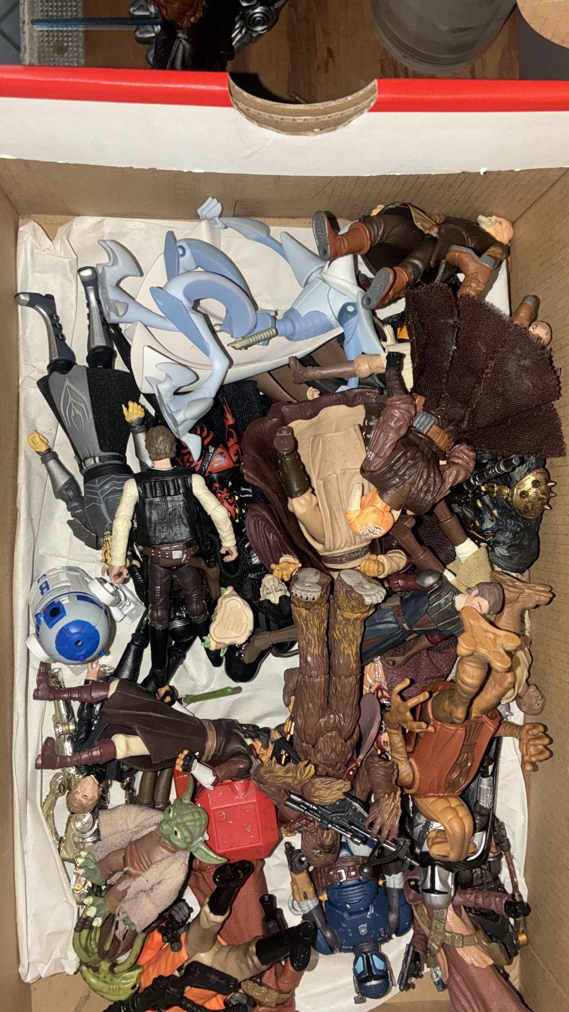 Box Full Of 3.75 Star Wars Figures
