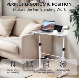 Adjustable Standing Desk with Wheels