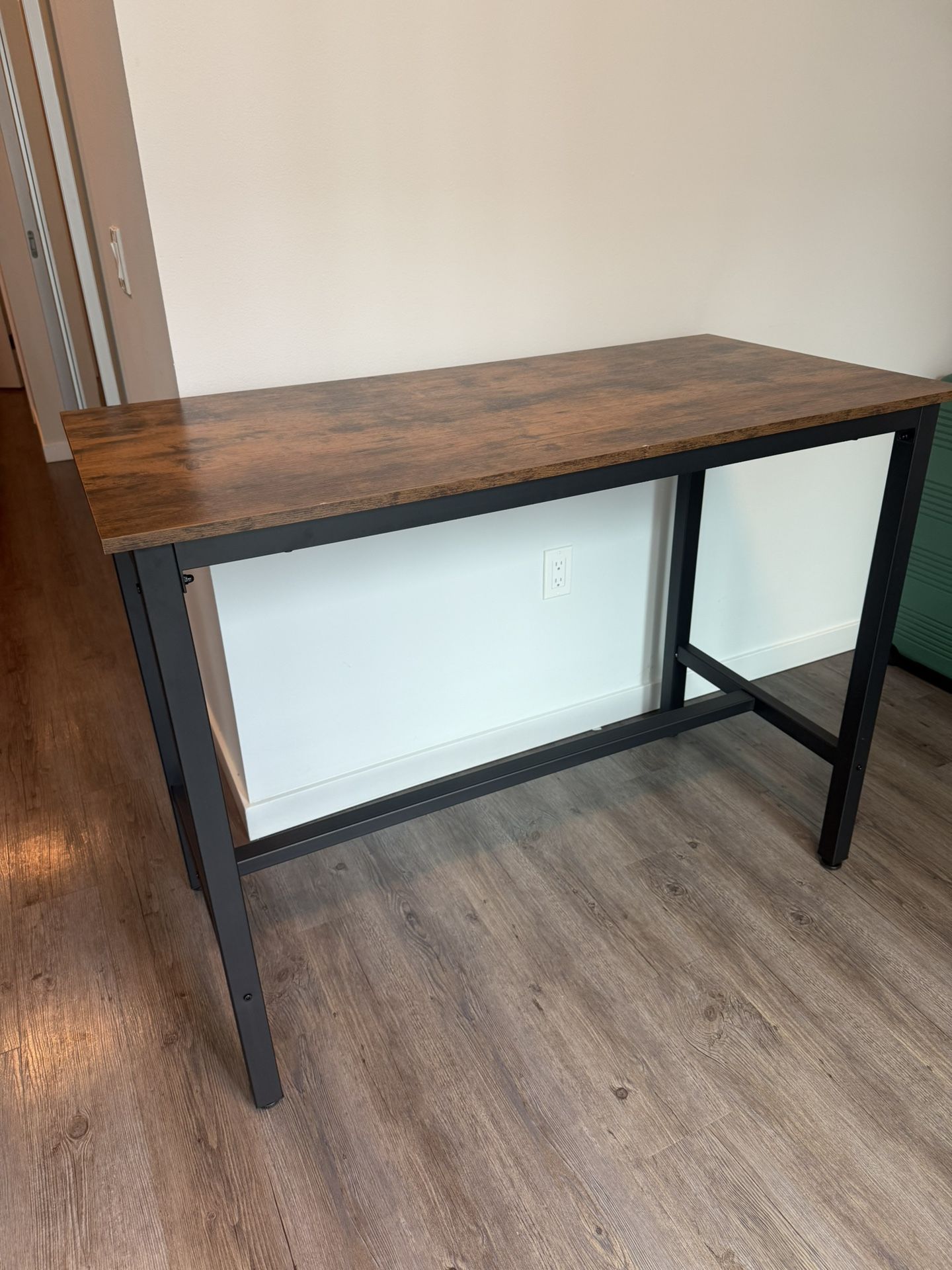 Tall Industrial-Style Desk / Bar Table – 42” Height, Great Condition