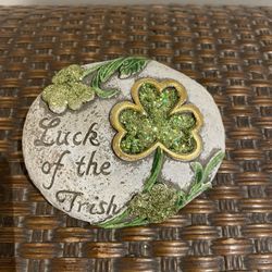 Luck Of The Irish Paper Weight/stone 