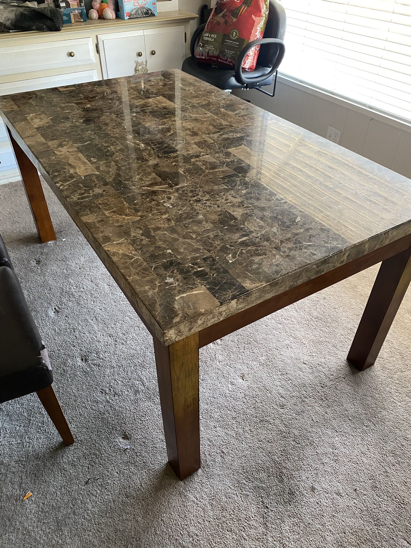 Dining Room Granite Top Table