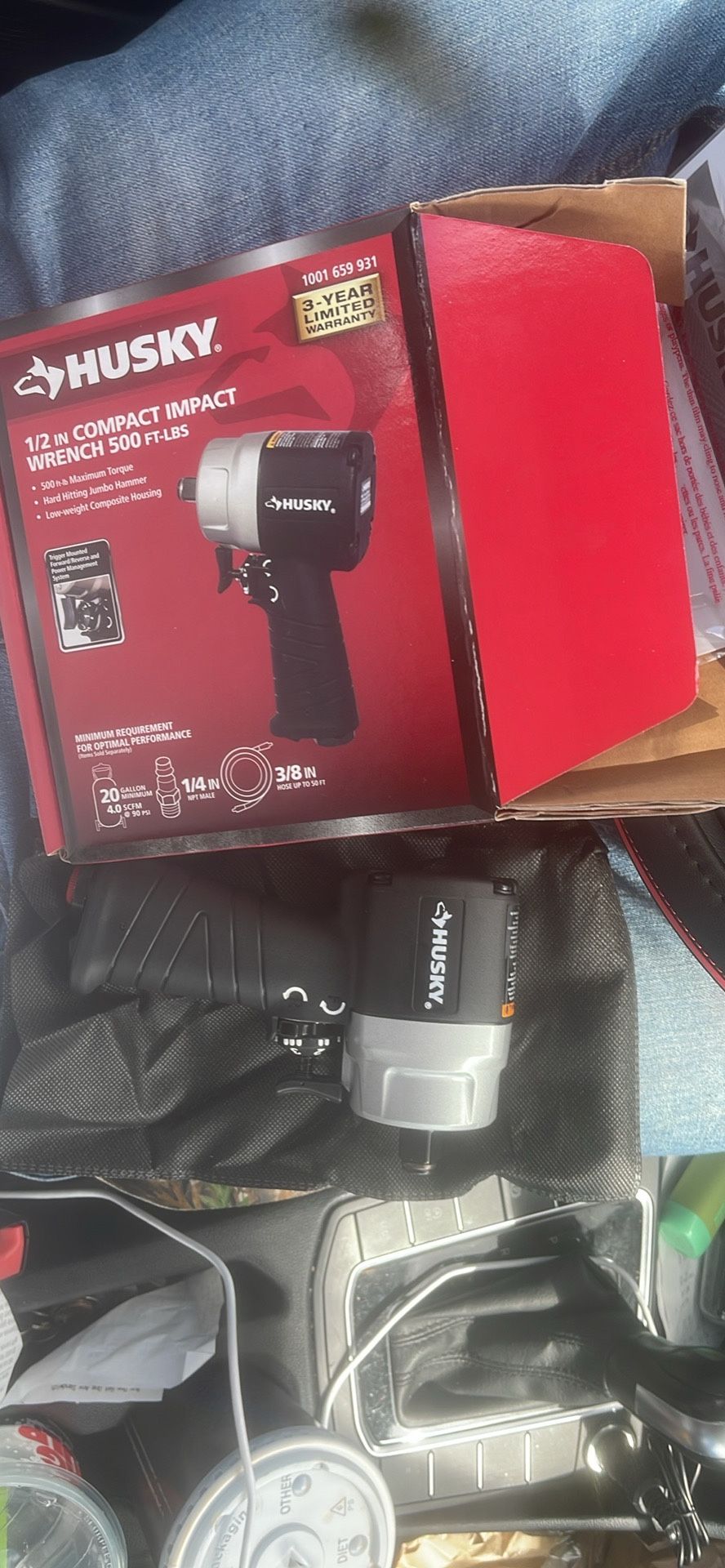 1/2” Impact Wrench 500 Ft/lbs
