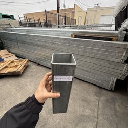 Galvanized Tubing 3-1/8'' x 3-1/8'' x 20' L 11gauge per piece