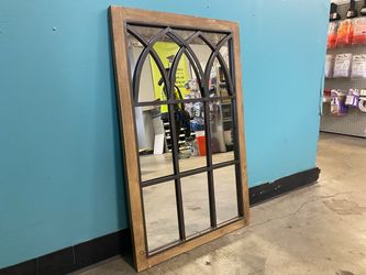 FIRST TIME & CO Grand View Farmhouse Window Mirror