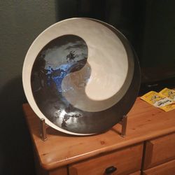 Art Deco Ceramic Bowl With Eisl Stand