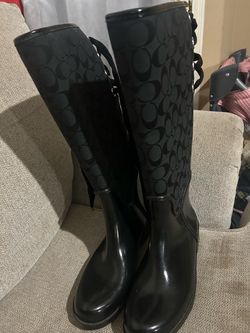 Coach Signature Rain Boots