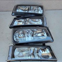 03-06 Chevrolet Silverado Avalanche Headlights Luces Micas Calaveras Faros Faroles Focos Chevy