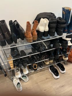 Multi-Tier Metal Shoe Rack