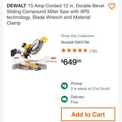 Big Dewalt Saw