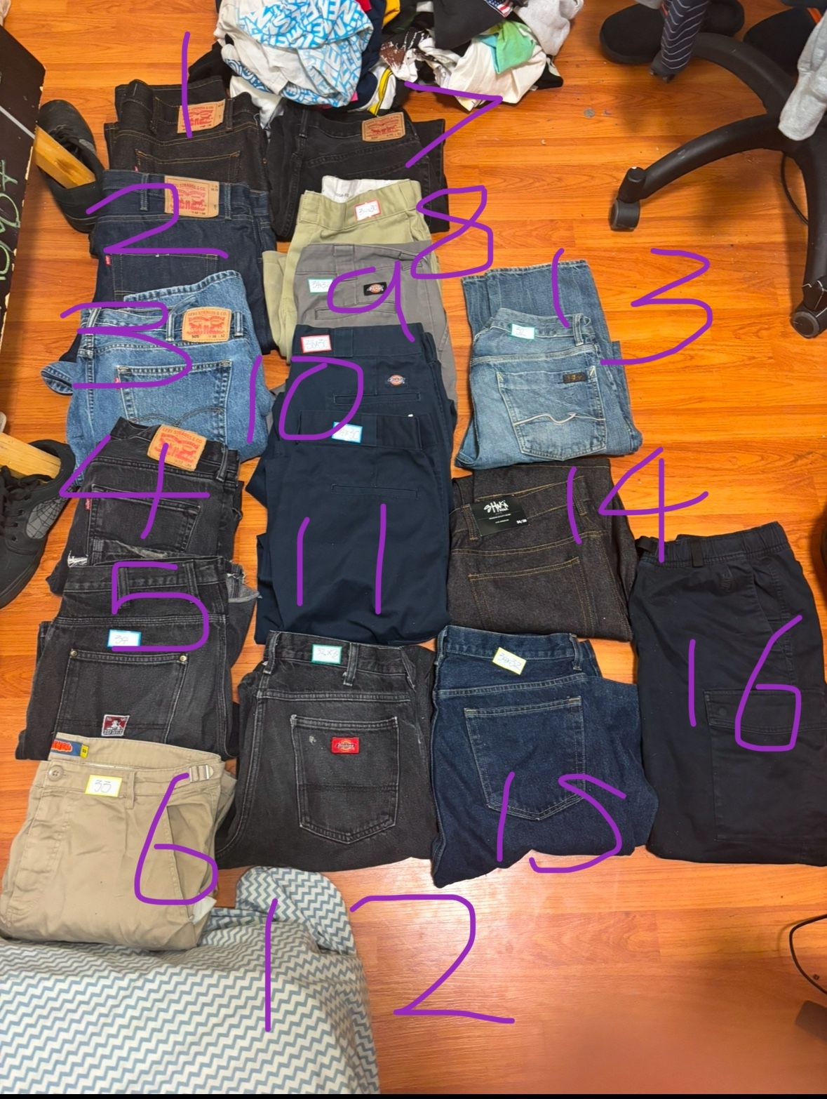 LEVIS/DICKIES AND MORE PANTS!!!