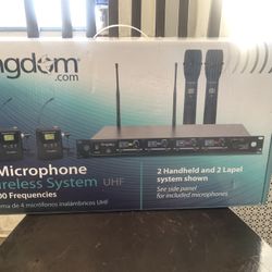 Kingdom 4 Microphone Wireless System 1,000 Frequencies 